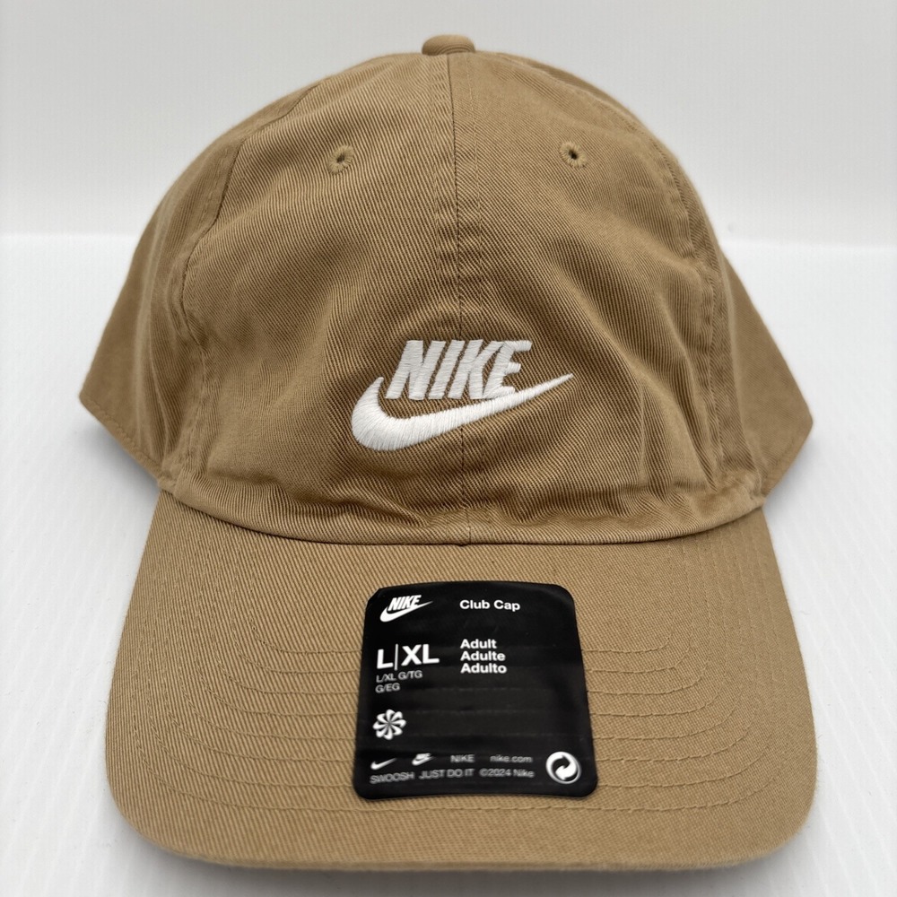Nike Unisex Nike Club Cap Khaki Beige L/XL Adjustable Baseball Hat FB5368-247